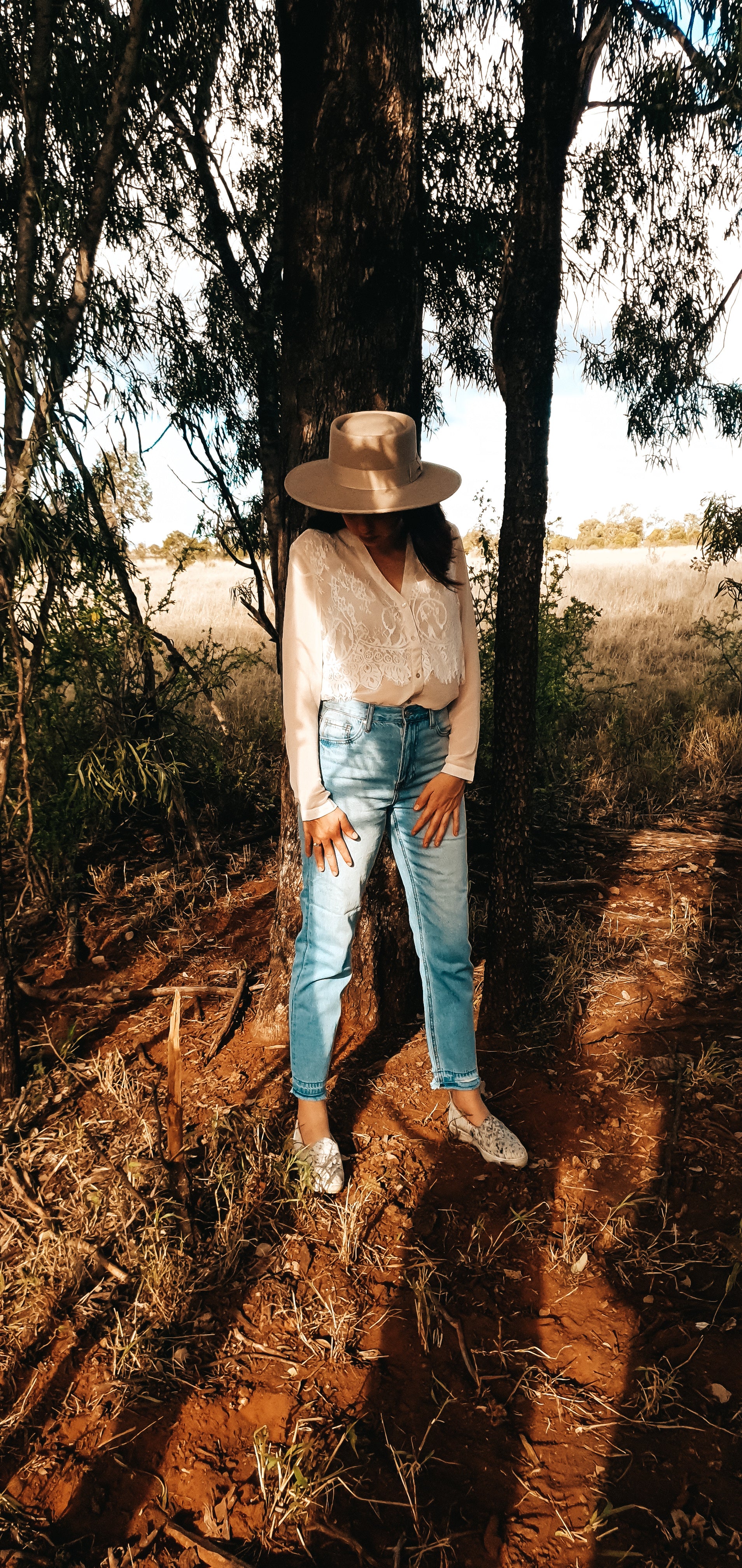 The Delaney Blouse in Beige