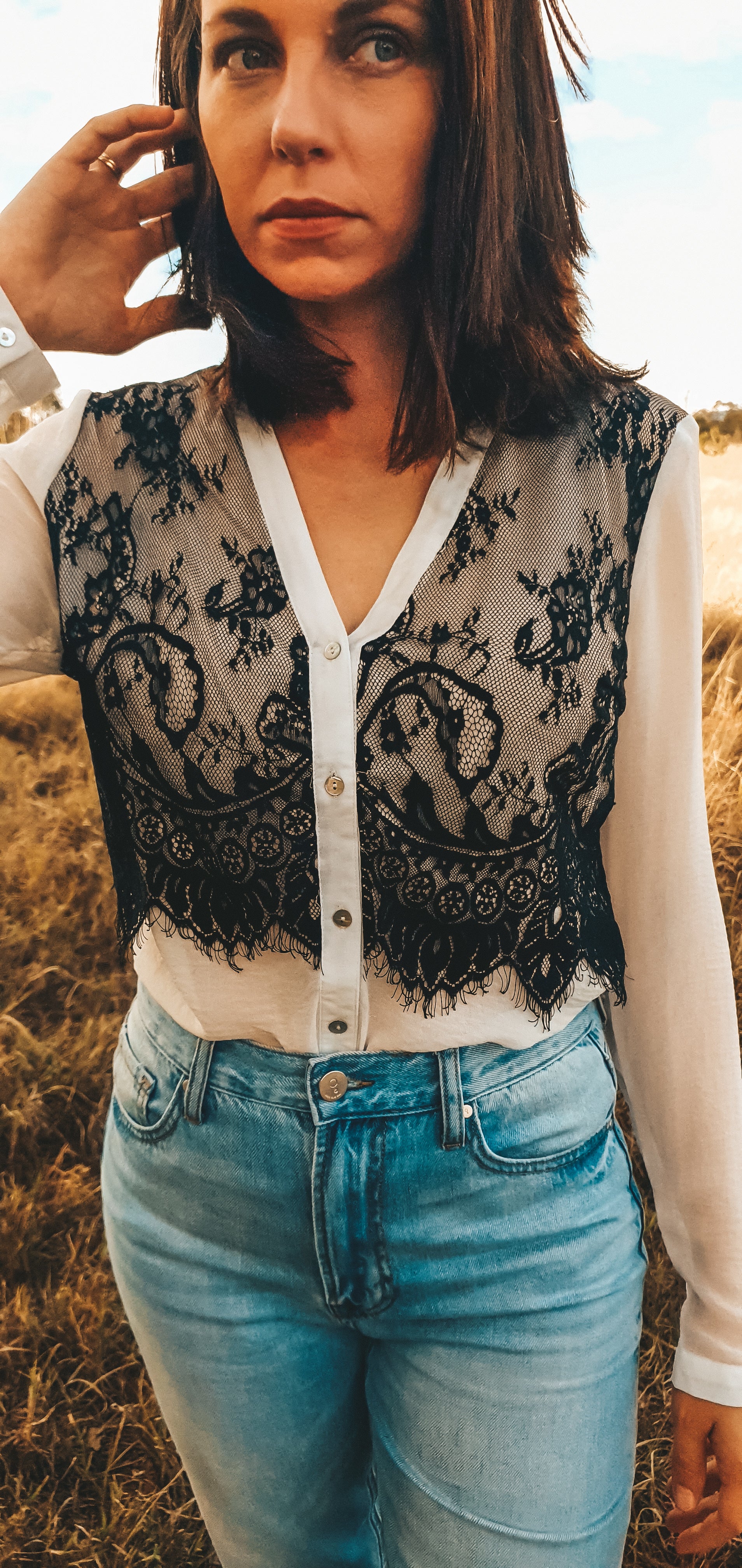 The Delaney Blouse in White