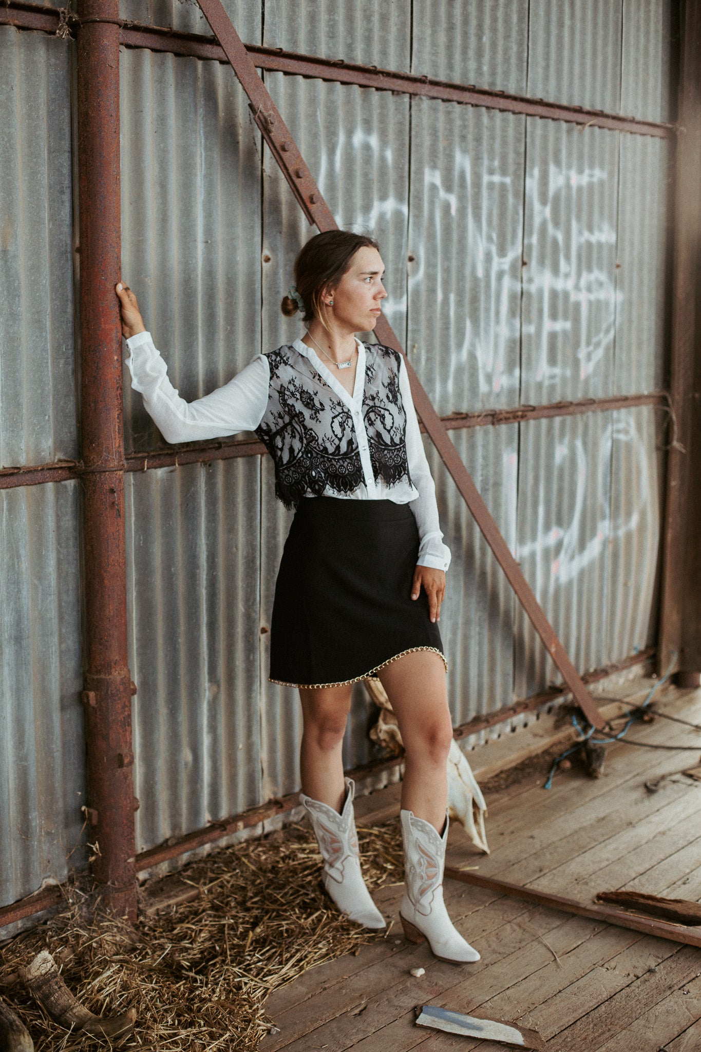 The Delaney Blouse in White