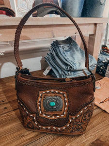 Tucson Tooled Leather Bag